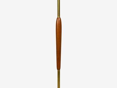 Swedish Modern Standing Lamps Teak Brass Sweden 1940s