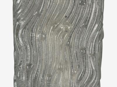 Swedish Modern Textured Glass Nickel Wall Lights Sweden 1970s