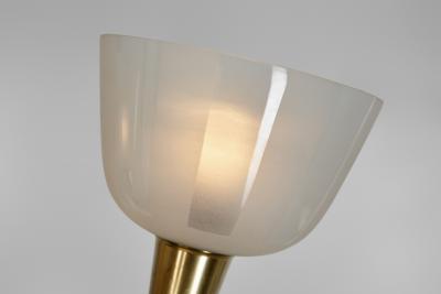 Swedish Modern Three Armed Chandelier with Frosted Glass Shades Sweden 1940s