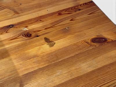 Swedish Modern Trestle Dining Table Carved Pine Sweden 1950s