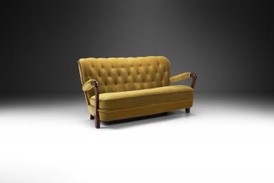 Swedish Modern Two Seater Sofa Sweden 1940s