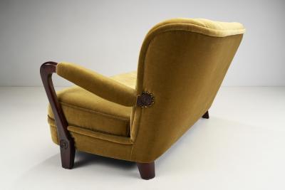 Swedish Modern Two Seater Sofa Sweden 1940s