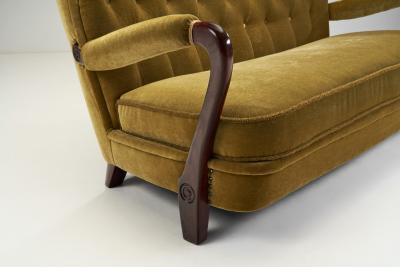 Swedish Modern Two Seater Sofa Sweden 1940s