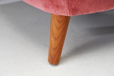Swedish Modern Upholstered Armchairs Sweden 1940s