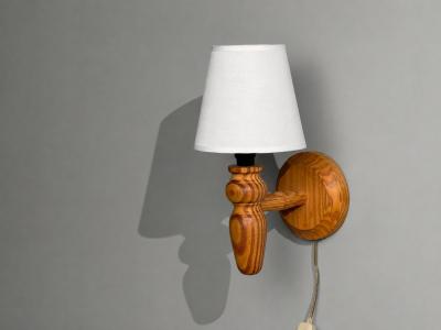 Swedish Modern Wall Sconce Pine Sweden 1960s