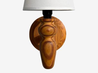 Swedish Modern Wall Sconce Pine Sweden 1960s