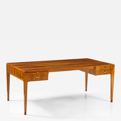 Swedish Modern Walnut Desk Circa 1960s