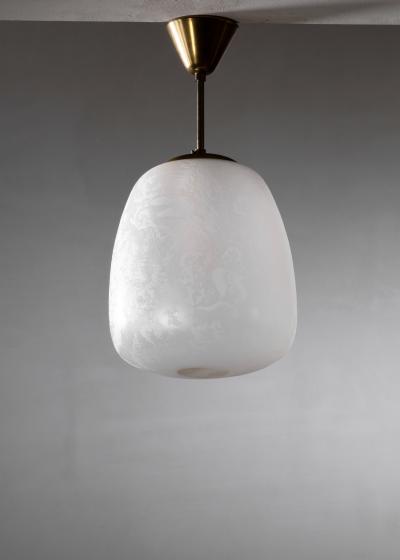 Swedish Modern glass pendant