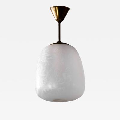 Swedish Modern glass pendant