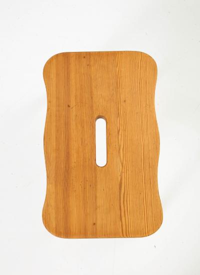 Swedish Modernist Pine Stool Circa 1950s
