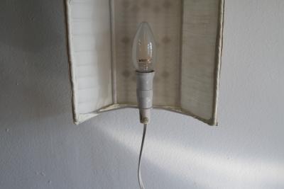 Swedish N vers m Embroidered Wall Sconce 1960s 70s