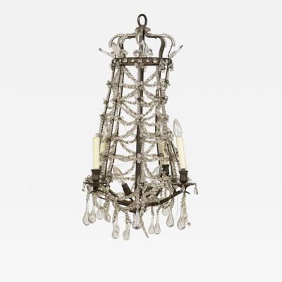 Swedish Neo Classic Early 19th Century Crystal Chandelier