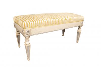 Swedish Neoclassic Painted Bench