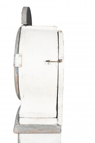 Swedish Neoclassic Painted Tall Case Clock