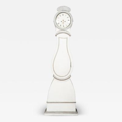 Swedish Neoclassic Painted Tall Case Clock