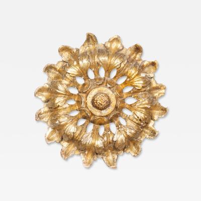 Swedish Neoclassical Giltwood Ceiling Roundel