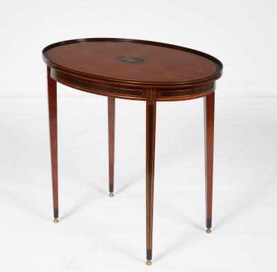 Swedish Neoclassical Oval Table