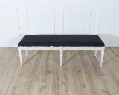Swedish Neoclassical Painted Bench circa 1880