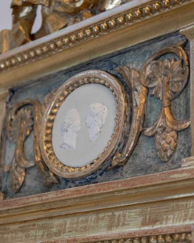 Swedish Neoclassical Painted Mirror Circa 1810