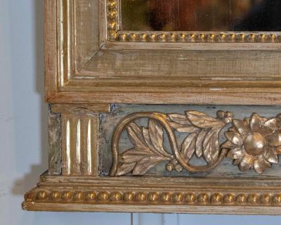Swedish Neoclassical Painted Mirror Circa 1810