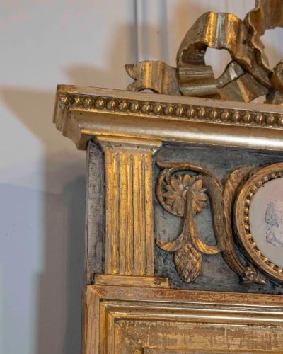 Swedish Neoclassical Painted Mirror Circa 1810