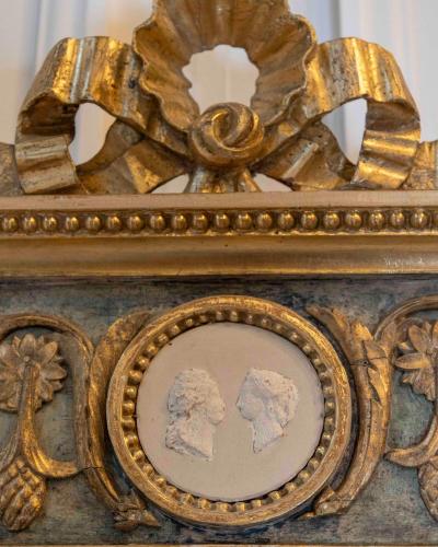 Swedish Neoclassical Painted Mirror Circa 1810