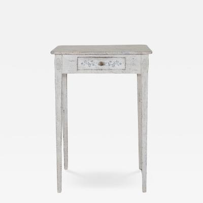 Swedish Painted Console Table with Drawer circa 1880