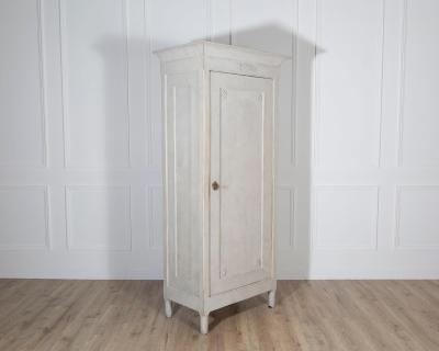 Swedish Painted Linen Closet with Shelves Circa 1890
