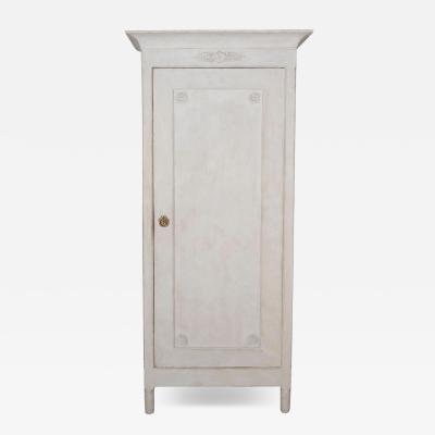 Swedish Painted Linen Closet with Shelves Circa 1890
