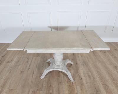 Swedish Painted Pedestal Drop Leaf Table circa 1880