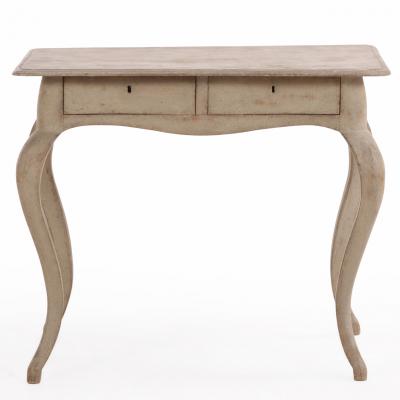 Swedish Painted Pine Console or Writing Desk 19th C 
