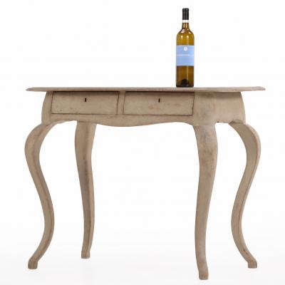 Swedish Painted Pine Console or Writing Desk 19th C 