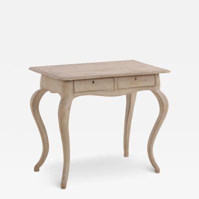 Swedish Painted Pine Console or Writing Desk 19th C 