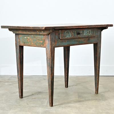 Swedish Painted Pine Desk Circa 1827