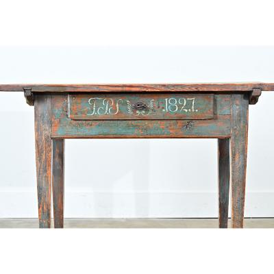 Swedish Painted Pine Desk Circa 1827