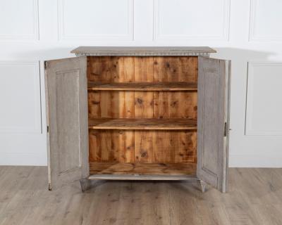 Swedish Painted Pine Sideboard in Soft Grey circa 1860 1870
