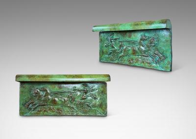 Swedish Pair of Classically Themed Sconces