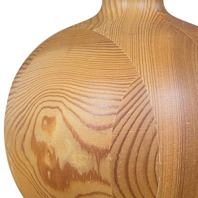 Swedish Pair of Pine Table Lamps