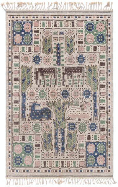 Swedish Pile Rug by Marta Maas Fjetterstrom Hasthagen Flossa 