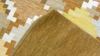 Swedish R llakan Rug Signed IS Ingegerd Silow Free Shipping