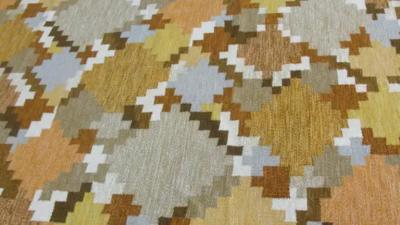 Swedish R llakan Rug Signed IS Ingegerd Silow Free Shipping