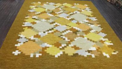 Swedish R llakan Rug Signed IS Ingegerd Silow Free Shipping