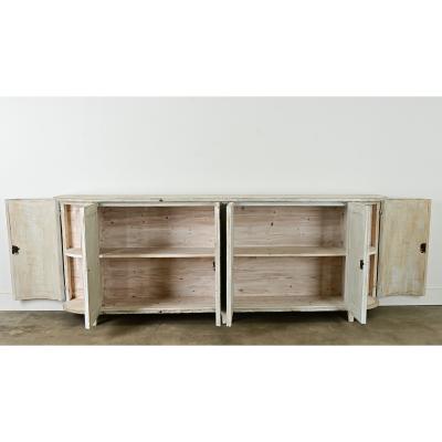 Swedish Reproduction Painted Demilune Buffet