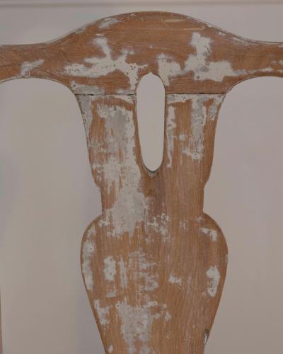 Swedish Rococo Chair from Stockholm with Scraped Original Paint Circa 1760