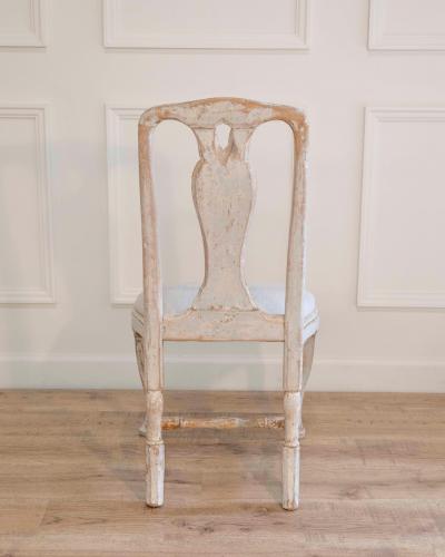 Swedish Rococo Chair from Stockholm with Scraped Original Paint Circa 1760