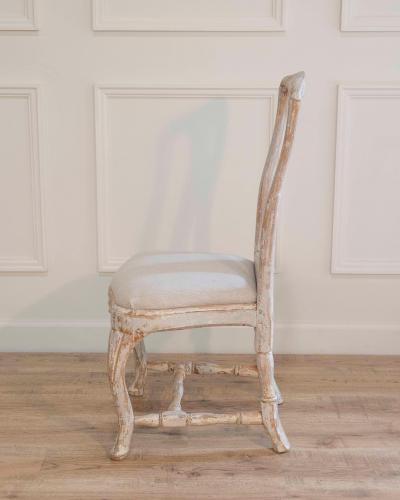 Swedish Rococo Chair from Stockholm with Scraped Original Paint Circa 1760