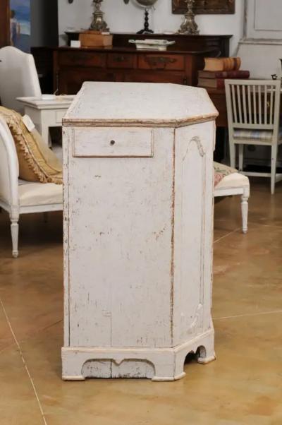 Swedish Rococo Period 18th Century Buffet from V rmland with Canted Side Posts