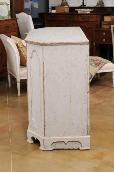 Swedish Rococo Period 18th Century Buffet from V rmland with Canted Side Posts