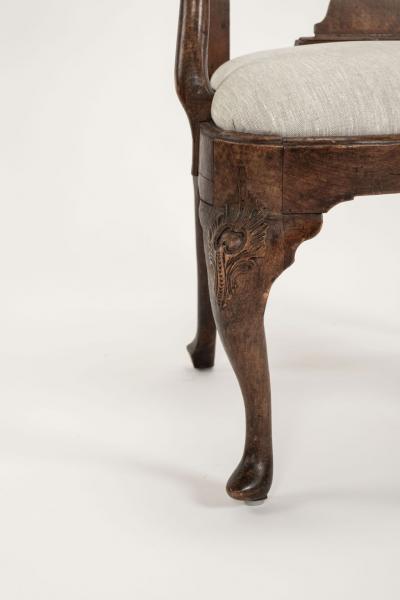Swedish Rococo Walnut Armchair
