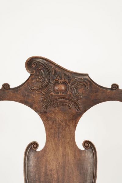 Swedish Rococo Walnut Armchair